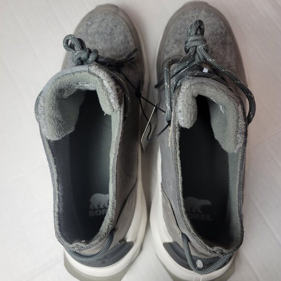 Sorel Kinetic Rnēgd Caribou Chunky Waterproof Sneakers Gray Sz 7.5 Fall Winter - Picture 3 of 10
